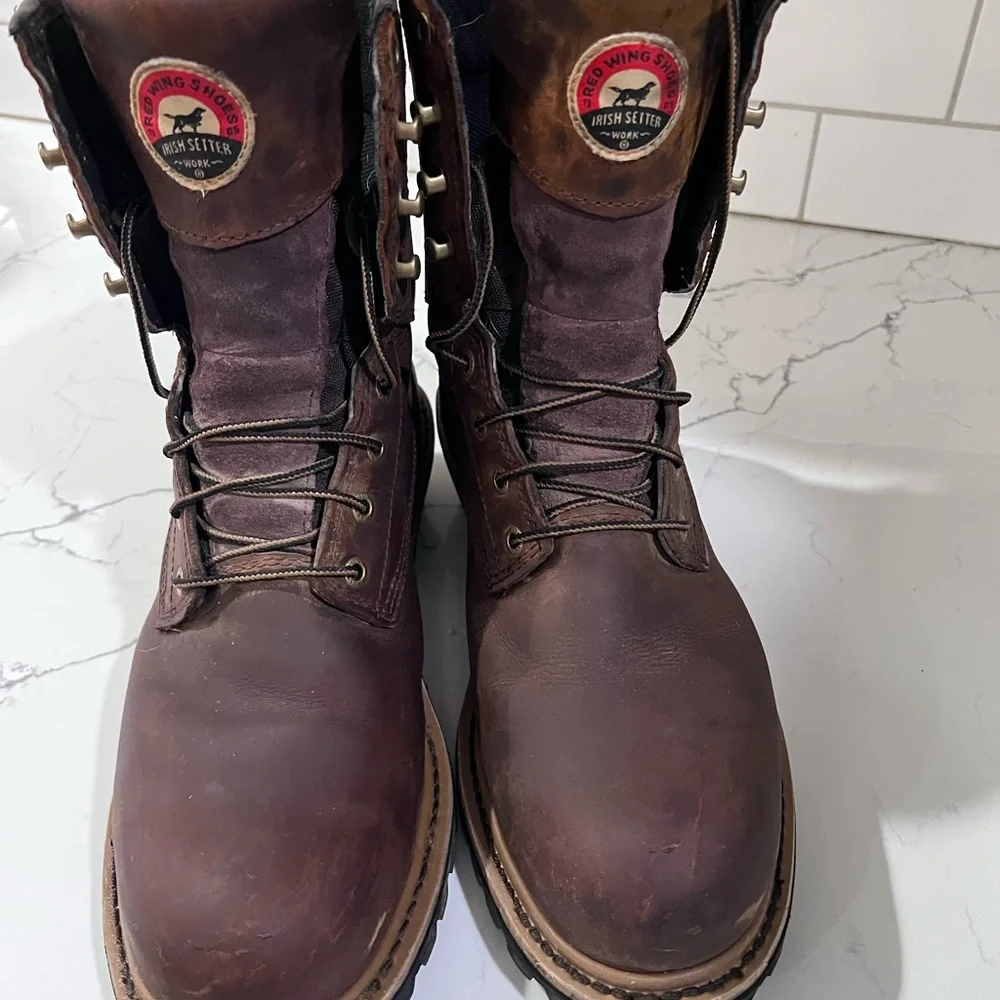 Irish Setter by Red Wings Dark Brown Leather work boots Men’s 11.5 - Picture 2 of 7